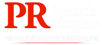 PR Search Engine logo w/tagline