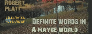 ROBERT J PLATT CELEBRATES 14 YEARS OF DEFINITE WORDS IN A MAYBE WORLD